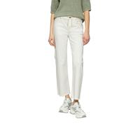 Cropped-Jeans Karolin / Mid Rise / Straight Fit / offener Saum 44 creme 2165059.02Z8.44