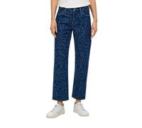 s.Oliver Cropped Jeans Karolin/Regular Fit/Mid Rise/Straight Leg/All-Over-Print / 360° Denim