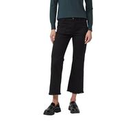 Cropped Jeans / Slim Fit / Mid Rise / Flared Leg / Fransensaum 48 schwarz 2169991.99Z8.48