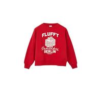 s.Oliver Cropped Kapuzensweater im Oversize-Shape mit Rückenprint