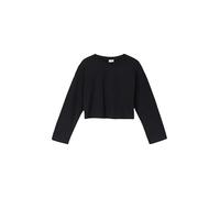 Cropped-Longsleeve mit Rückenprint 158/164 schwarz 2170466.9999.158_164