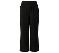 Strukturierte Culotte mit Elastikbund und Eingrifftaschen 36 schwarz 2165047.9999.36