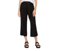 Culotte aus Leinenmix 40 schwarz