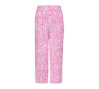 Culotte aus Viskose mit Elastikbund und Musterstruktur 40 Rosa