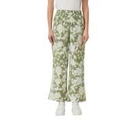Culotte S.OLIVER, Damen, Gr. 46, N-Gr, khaki aop, Web, Obermaterial: 84% Viskose, 16% Polyamid, bedruckt, weit 7/8-Länge, Hosen Culotte, weite Passform, fließende Qualität (36384914-46) khaki aop