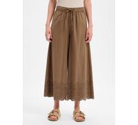 Baumwollculotte mit Lochstickerei 36 braun 2180750.8918.36