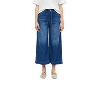 s.Oliver Jeans-Hose Suri – Regular Fit, High Rise, Wide Leg, im Leinenmix – Größe 40 Blau