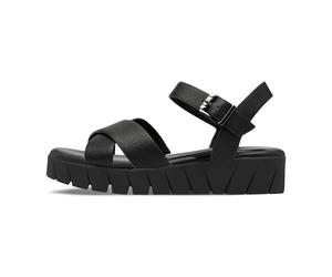 s.Oliver Da.-Sandalette für Damen, schwarz, Größe 38 EU
