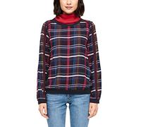 s.Oliver Damen 04.899.11.6073 Bluse, per Pack Blau (Navy AOP 59B3), 42 (Herstellergröße: 42)