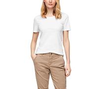 s.Oliver Red Label Jerseyshirt mit Rundhalsausschnitt Slim Fit Weiß Größe 48