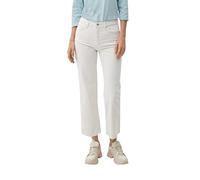 s.Oliver Damen 2129815 Jeans-Hose 7/8, Karolin Straight Leg, 01Y8 weiß, 38