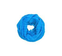 Leichter Loop-Schal mit Plisseefalten 1 blau