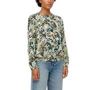 s.Oliver Damen 2140590 Bluse Langarm, 67A0 Mehrfarbig|Petrol, 36