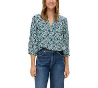 s.Oliver Damen 2142573 Bluse, 99A0 blau|mehrfarbig|schwarz, 34