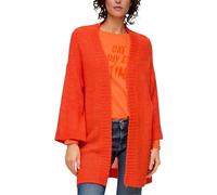 s.Oliver Damen 2142760 Long Cardigan mit Strickmuster, 25W0 orange, 42