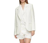 s.Oliver Damen 2143849 Blazer aus Leinenmix, Creme, 36