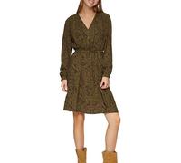 Kurzes Crêpe-Kleid mit All-over-Print 42 olive 2149913.78A2.42