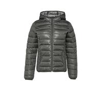 Gesteppte Outdoor-Jacke mit Kapuze XL grau