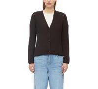 Strickjacke mit V-Ausschnitt aus Baumwollmix 48 braun 2181391.8944.48