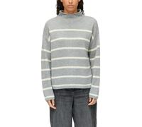 s.Oliver Strickpullover Damen Rundhals grau melange Gr. 38 – 40% Polyamid/40% Viskose/20% Wolle
