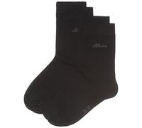 s.Oliver Damen 2er Pack Socken mit weichem Bund Frauen Strümpfe, Gr. 39-42, Schwarz (05 black)