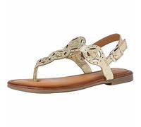 s.Oliver Damen 5-5-28112-28 Flache Sandale, Champagne, 37 EU