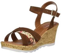 s.Oliver Damen 5-5-28301-24 Riemchensandalen, Braun Cogn Sued Flow 307, 38 EU