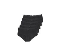 Panty S.OLIVER, Damen, Gr. 40/42, schwarz, Jersey, Obermaterial: 95% Baumwolle, 5% Elasthan, unifarben, körpernah, Unterhosen Panty, aus elastischer Baumwoll-Qualität, mit Aufbewahrungsbox (77671461-4