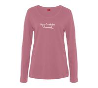 Pyjamaoberteil S.OLIVER Gr. 36/38, rot (bordeaux) Damen Shirts (58339329-36) bordeaux