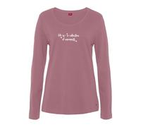 Pyjamaoberteil S.OLIVER Gr. 36/38, rot (bordeaux) Damen Shirts (58339329-36) bordeaux