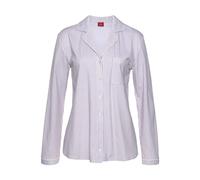 s.Oliver Damen Ak-148-45 Pyjamaoberteil, Bordeaux Gestreift, 44-46 EU