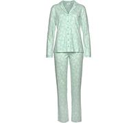 S.Oliver Damen Ak-210-47 Pyjamaset, Mint Blätterdruck, 32-34 EU