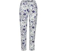 s.Oliver Damen Pyjamahose Blumenmuster Single Jersey 50% Baumwolle/50% Viskose Grau/Rosa Gr.40/42