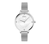 s.Oliver Damen Analog Quarz Armbanduhr mit Edelstahlarmband SO-3472-MQ