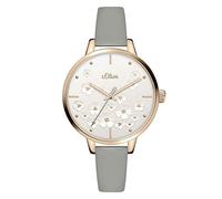 s.Oliver Damen Analog Quarz Uhr mit Edelstahl Armband SO-3837-MQ