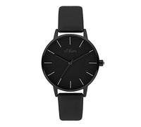 s.Oliver Damen Analog Quarz Uhr mit Leder Armband SO-3825-LQ