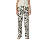 s.Oliver Damen AOP Hose, Wide-Leg Strukturierte Wide-Leg-Hose im Relaxed Fit mit All-Over-Muster