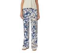 s.Oliver Damen AOP Hose, Wide-Leg Strukturierte Wide-Leg-Hose im Relaxed Fit mit All-Over-Muster
