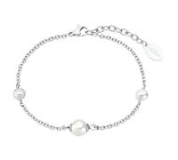 s.Oliver Damen Armband 2031466 Edelstahl Zirkonia Glasperle