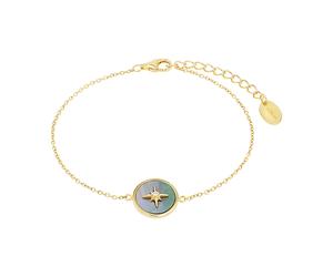 s.Oliver Damen Armband 2038960 Silber 925 vergoldet Perlmutt Polarstern