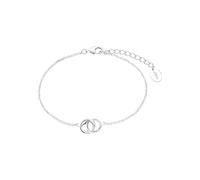 s.Oliver Damen-Armband "Kreis mit Herz" 925er Silber 20 cm One Size