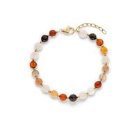 s.Oliver Damen Armband aus Edelstahl mit bunten Beads | Wasserfest, hautfreundlich, alltagstauglich, 21 cm, perfekte Geschenkidee