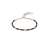 s.Oliver Damen-Armband Edelstahl, Glas One Size, Schwarz 32022438