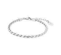 s.Oliver Armband Edelstahl Damen Armschmuck, 17+3 cm, Silber, Kommt in Schmuck Geschenk Box, 2035762