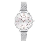s.Oliver Damen Armbanduhr 2040106 Edelstahl Milanaiseband