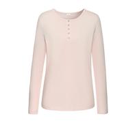 s.Oliver Pyjamaoberteil Damen 50% Baumwolle/50% Viskose mit kurzer Knopfleiste rosa Gr.44/46