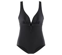 s.Oliver Damen Badeanzug klassisch, tiefer V-Ausschnitt, herausnehmbare Cups, Shaping-Einsatz, elastisches Material