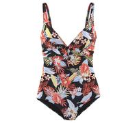 S.OLIVER Damen Badeanzug schwarz bedruckt Gr.38 Cup B