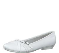 s.Oliver Damen Ballerinas mit Riemchen Elegant, Weiß (White), 40 EU