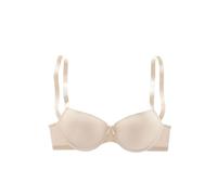 Schalen-BH S.OLIVER, Damen, Gr. 85, Cup E, beige (puder), Microtouch, Obermaterial: 60% Polyamid, 35% Polyester, 5% Elasthan, Basic, BHs, mit Bügel und nahtlos vorgeformten Schalen, Basic Dessous (261